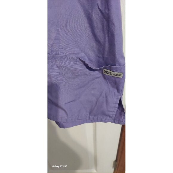 Purple Size Xl Uniform Advantage Scrubs Top Is MBottoms MT Nursing Hospital - Picture 2 of 11